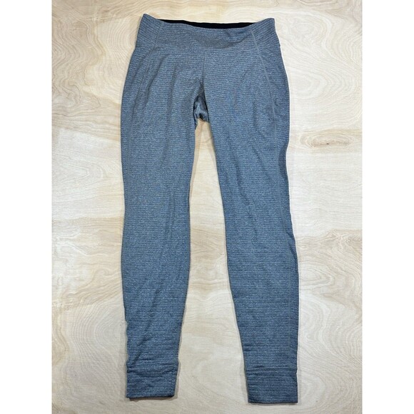 Patagonia Leggings Womens Medium Capilene Baselayer Gray Polartec Power Dry - Picture 1 of 11